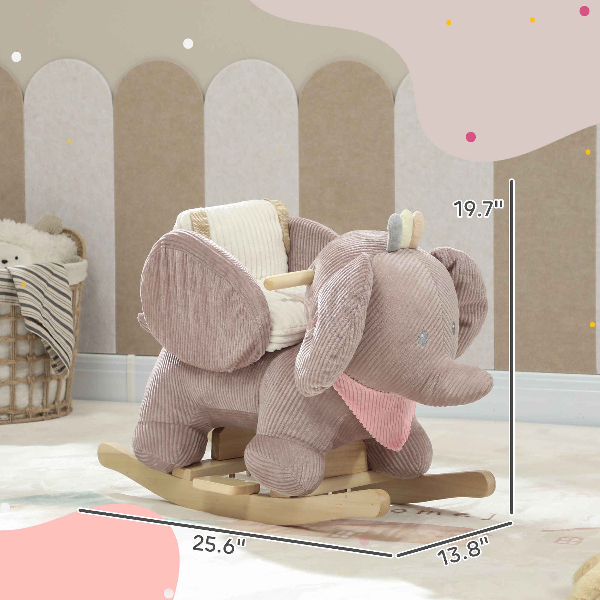 Elephant Rocker with Realistic Sound - variant view 4