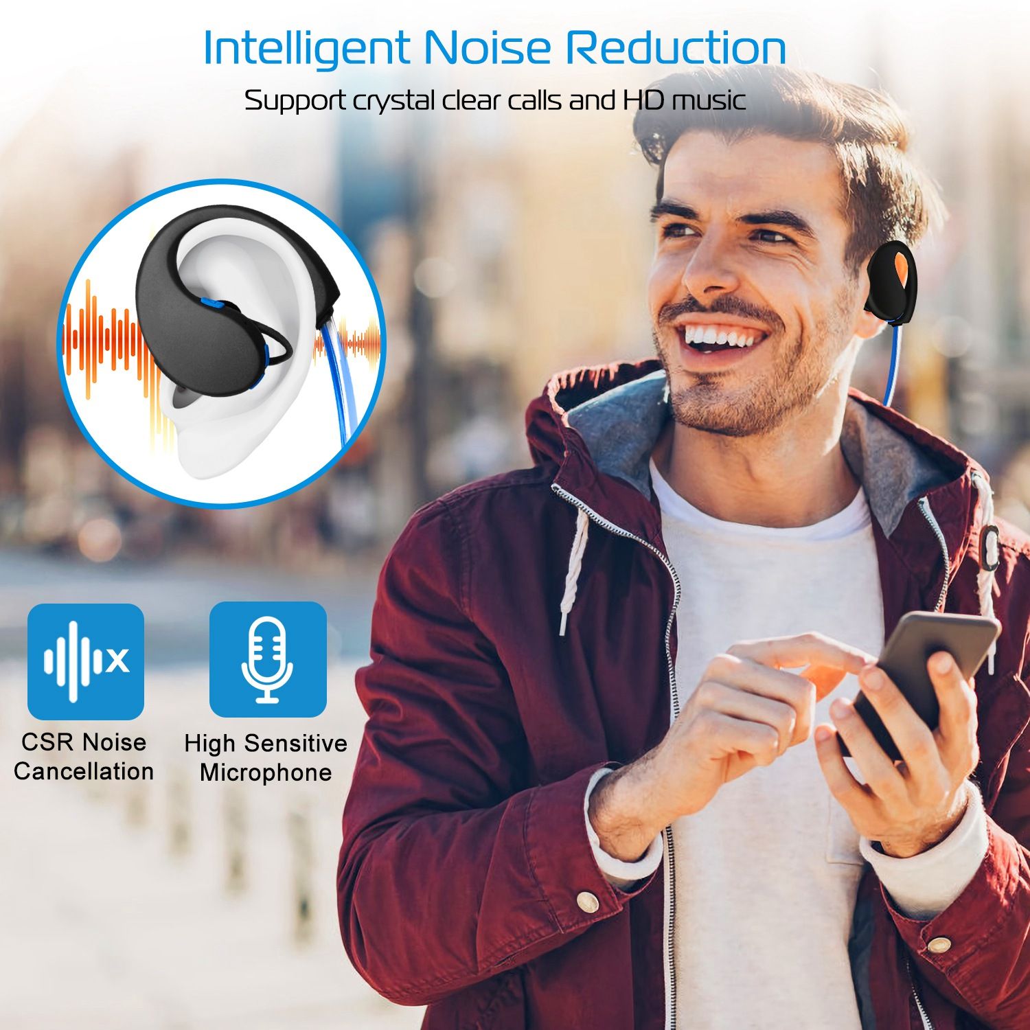 Wireless Neckband Earphones - variant view 7