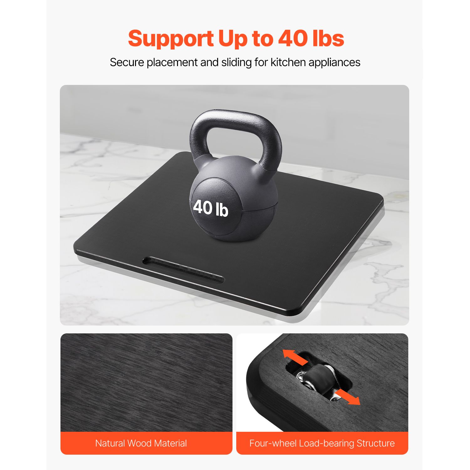 Kitchen Appliance Slider Mat — Easy-Glide Caddy for Countertop Moving - variant view 8