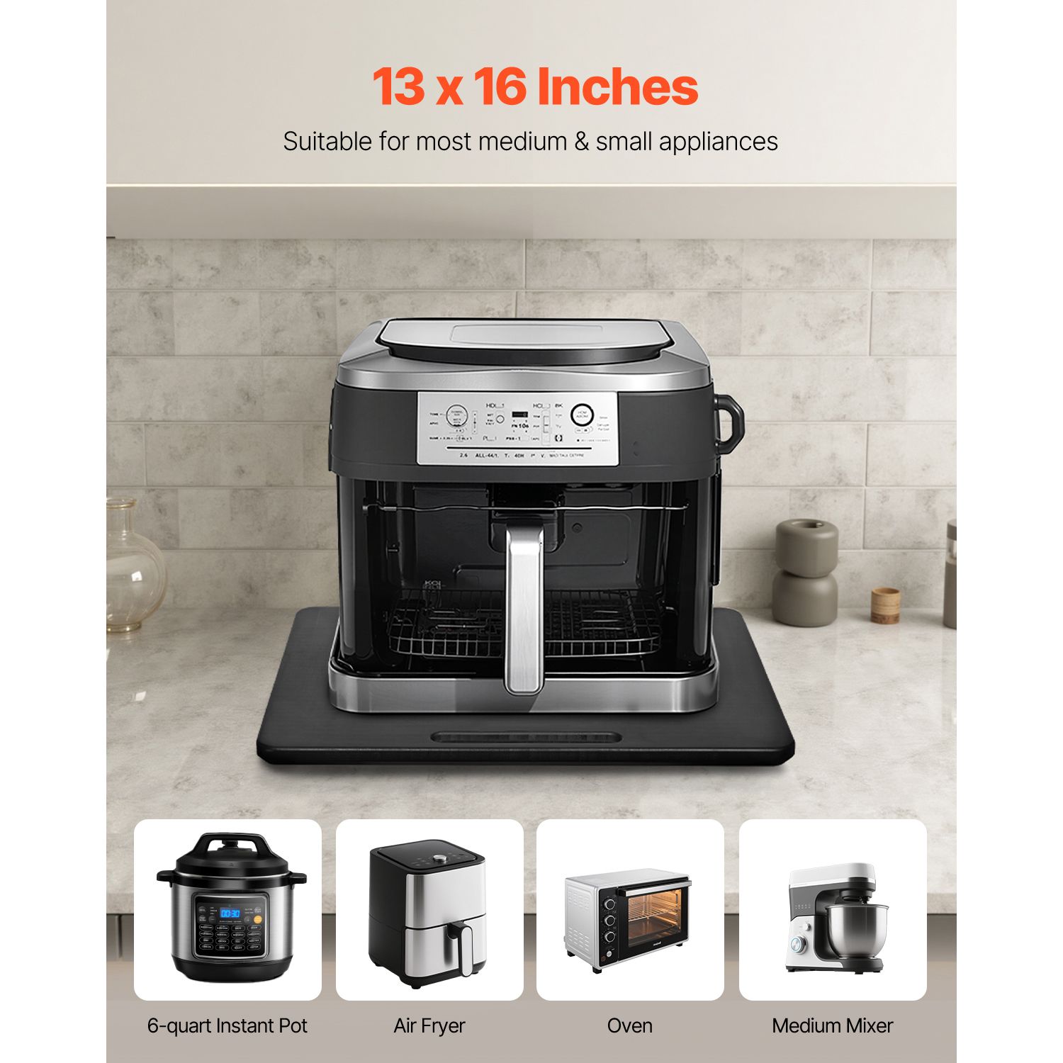 Kitchen Appliance Slider Mat — Easy-Glide Caddy for Countertop Moving - variant view 9