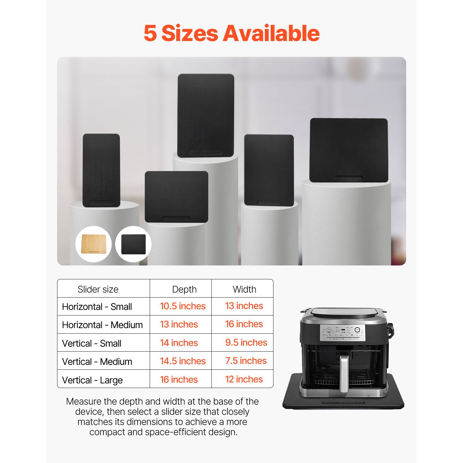 Kitchen Appliance Slider Mat — Easy-Glide Caddy for Countertop Moving - variant view 13