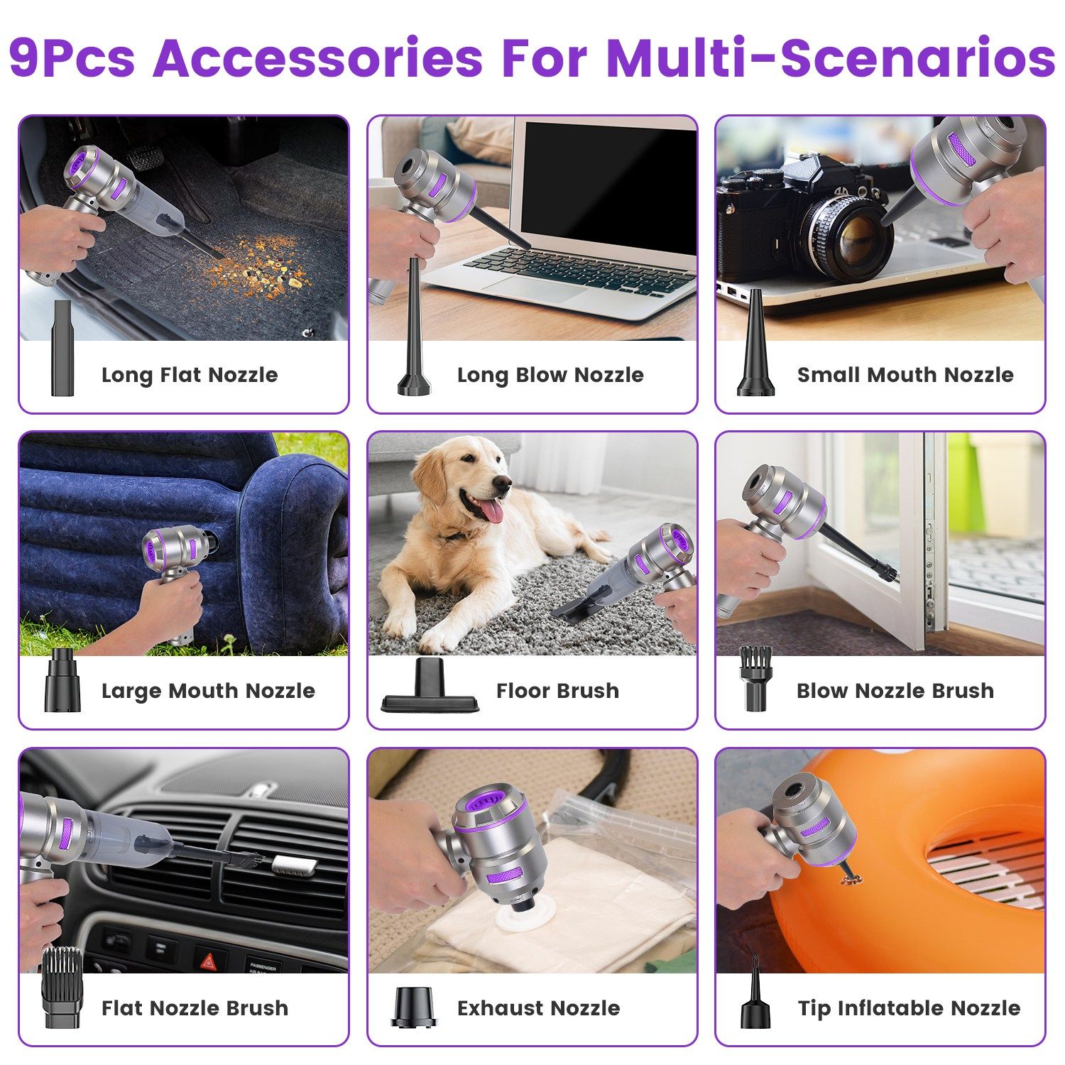 Cordless 4-in-1 Car Vac & Duster - variant view 10