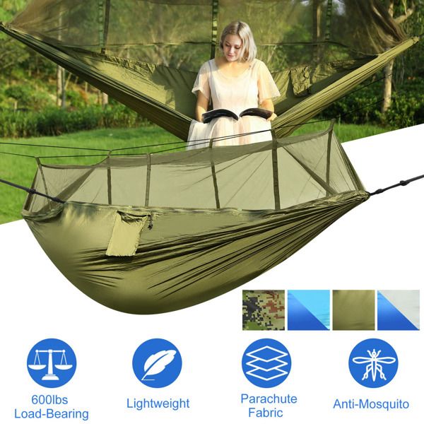 Portable Double Camping Hammock with Net - variant view 4