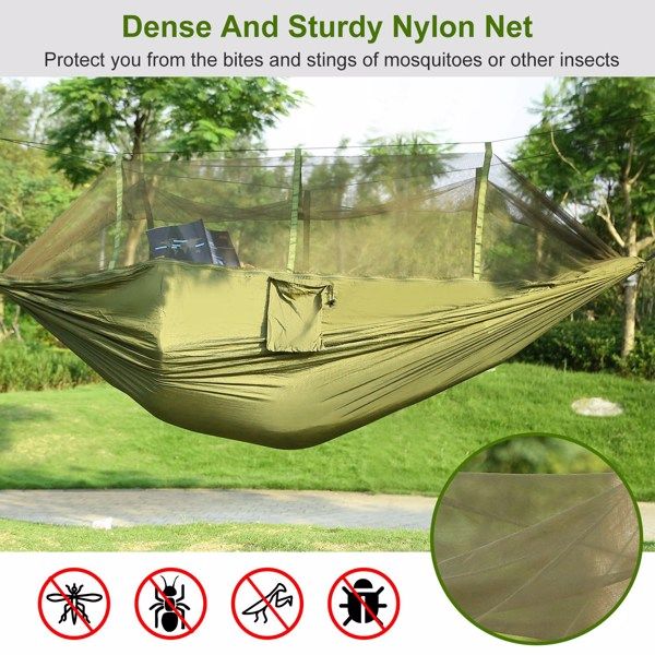 Portable Double Camping Hammock with Net - variant view 5