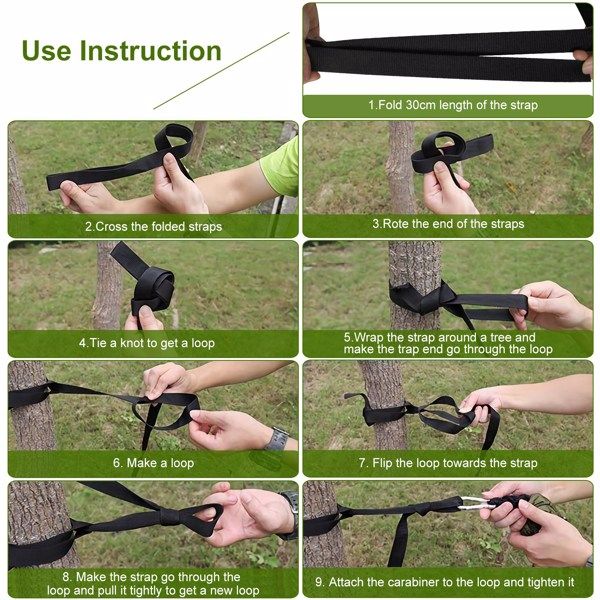 Portable Double Camping Hammock with Net - variant view 8