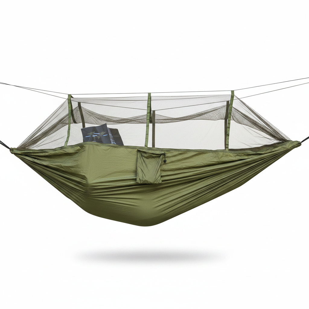 Portable Double Camping Hammock with Net - variant view 2