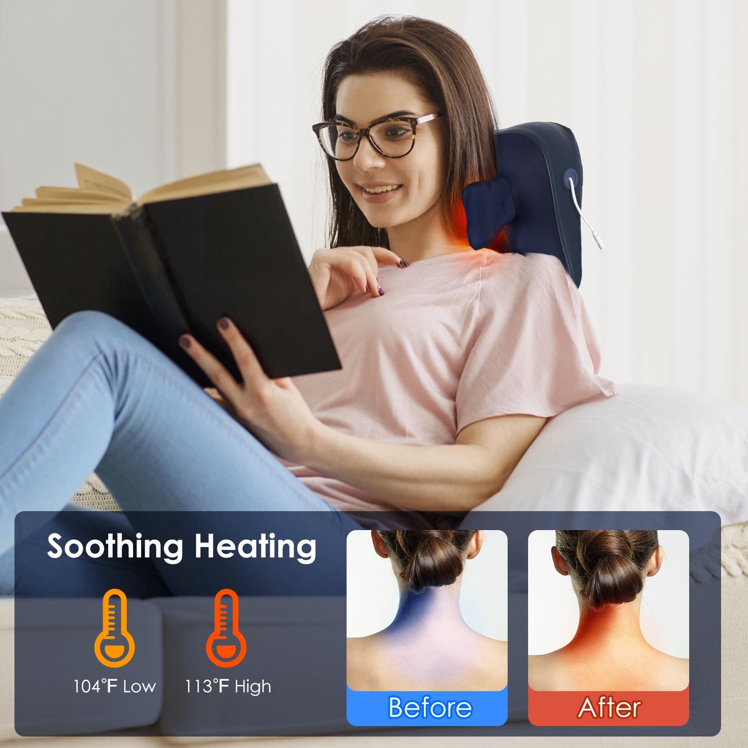 Soothing Neck & Shoulder Massager with Heat - variant view 5