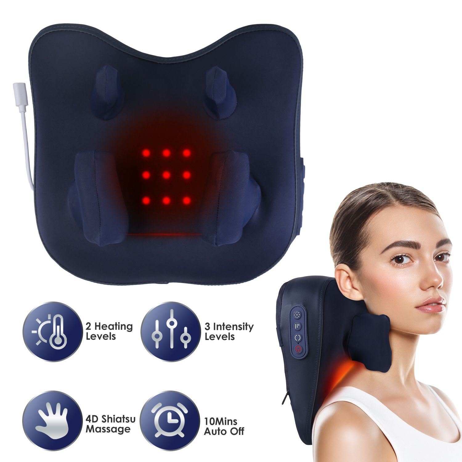 Soothing Neck & Shoulder Massager with Heat - variant view 3