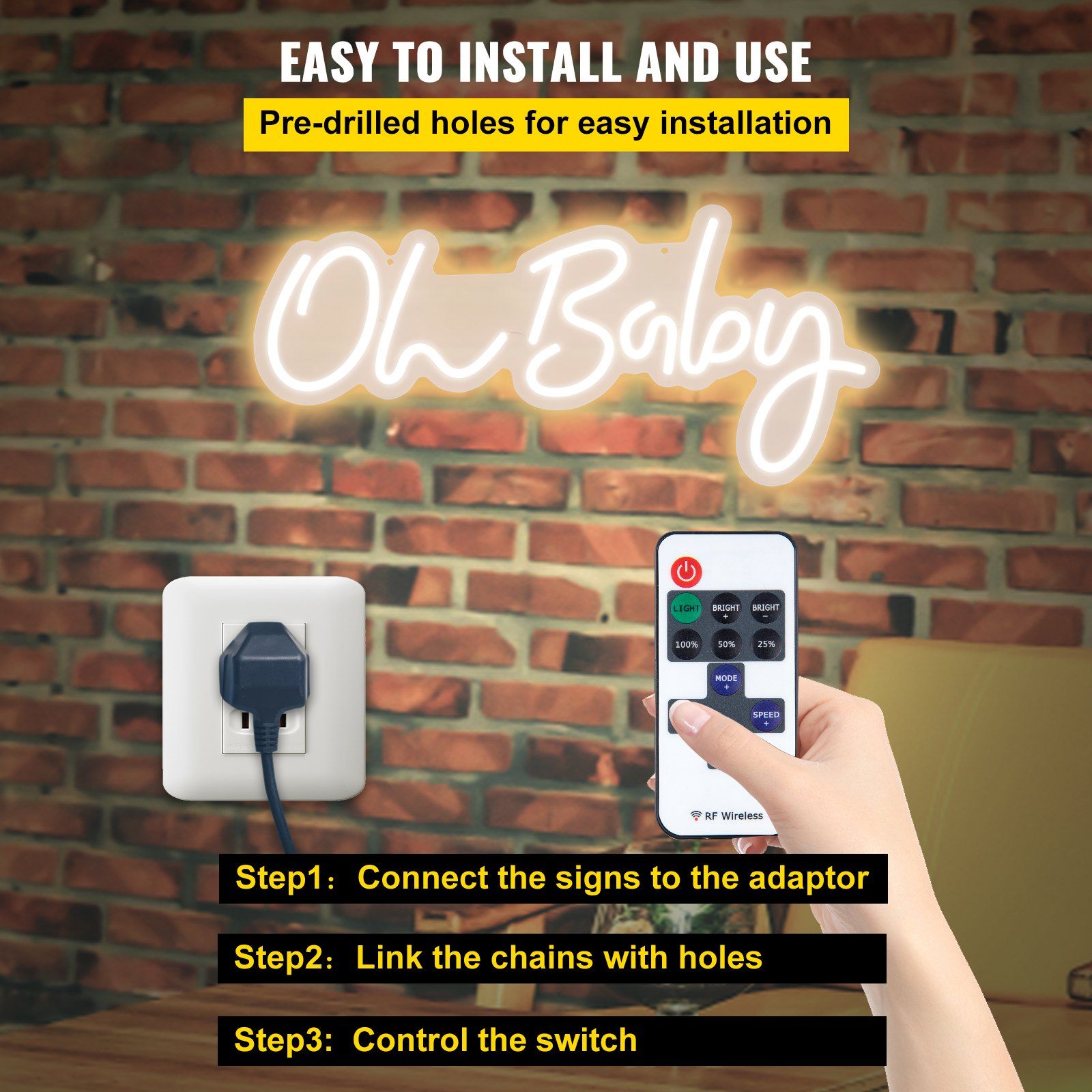 Oh Baby Neon Sign - variant view 11