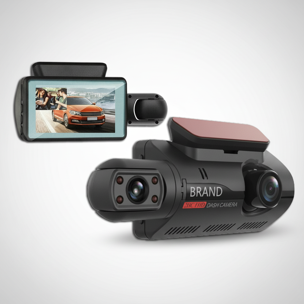 Dual Lens Car Cam: See Front & Inside - variant view 2