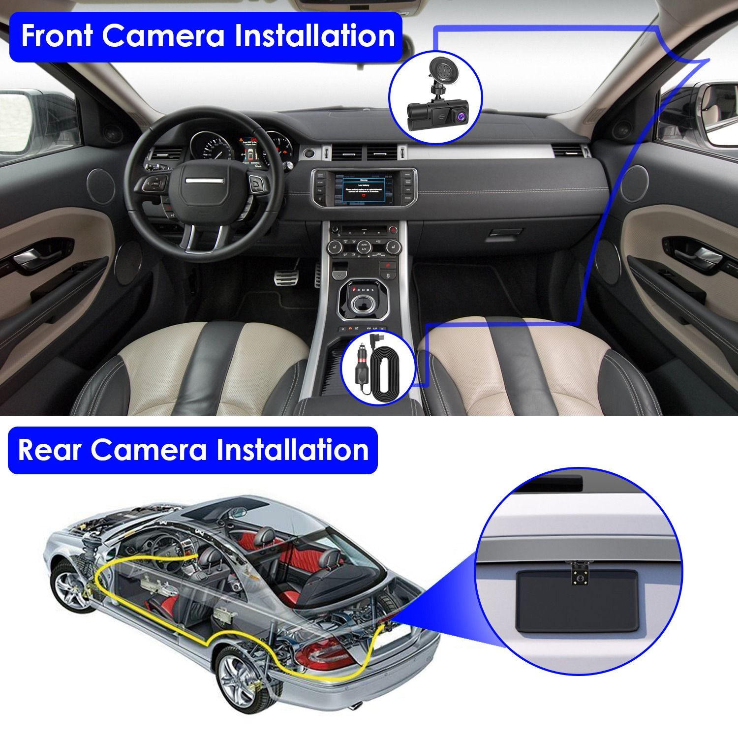 3-Channel FHD Dash Cam with WiFi - variant view 9
