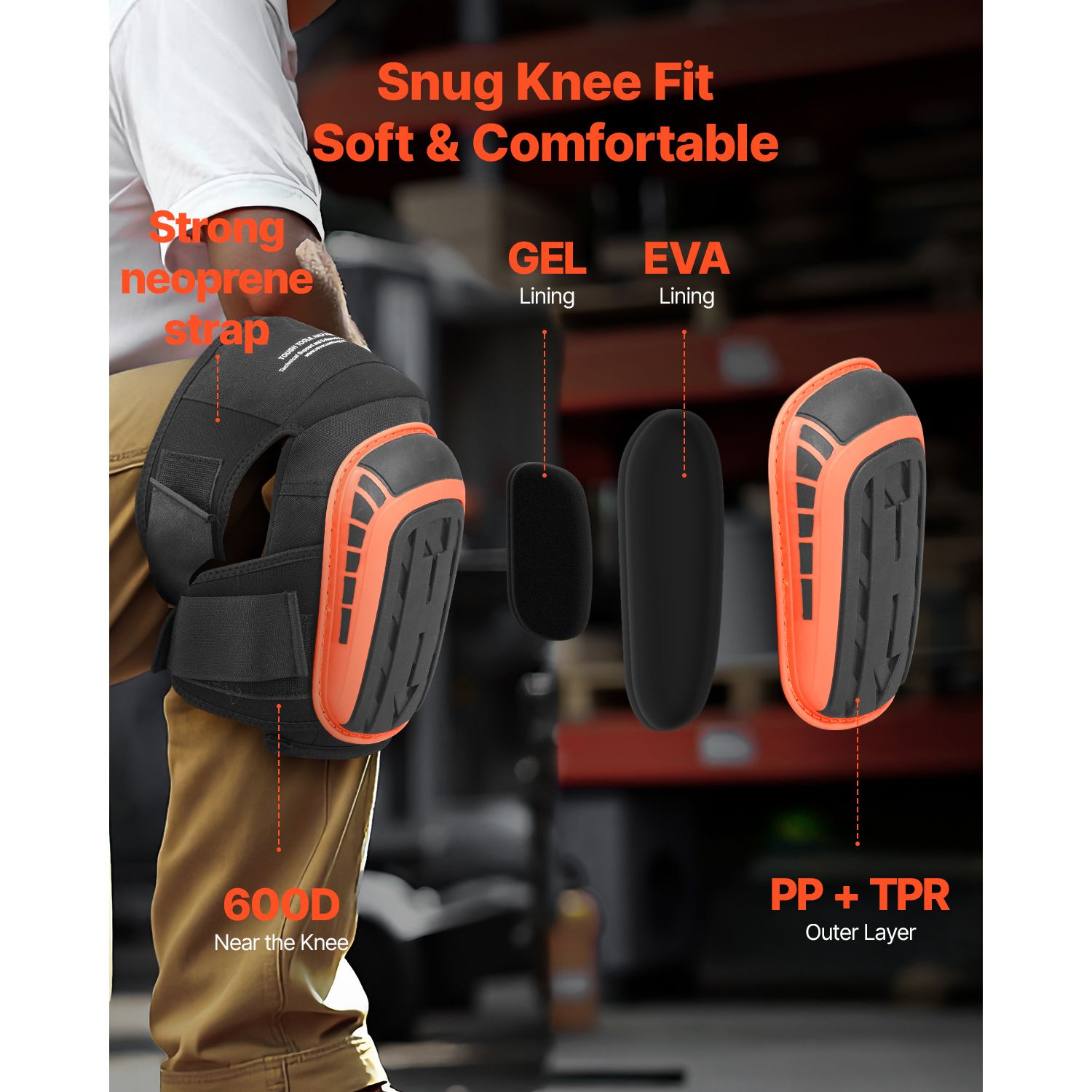Heavy Duty Work Knee Pads - variant view 3