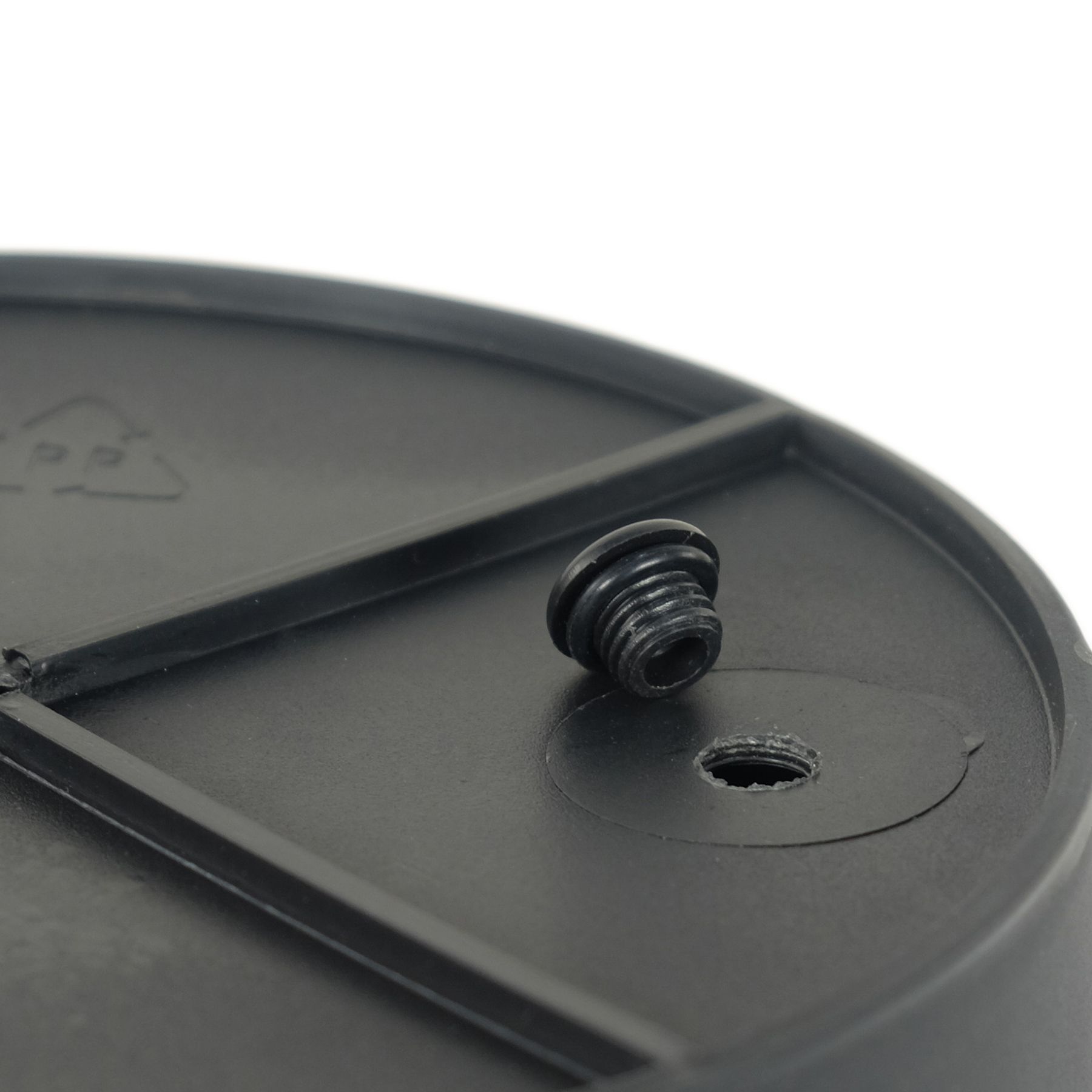 Grey Round Self-Watering Wicker Planter - variant view 8