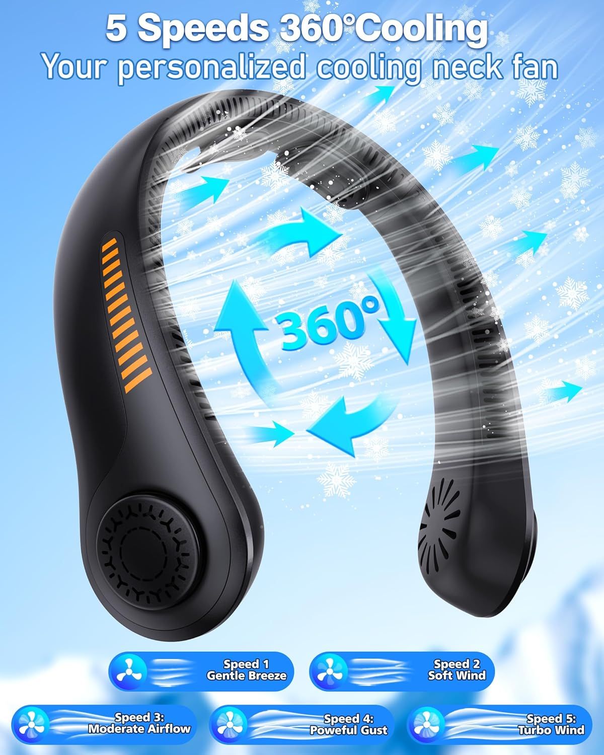 Portable Neck Fan — Hands-Free - variant view 16