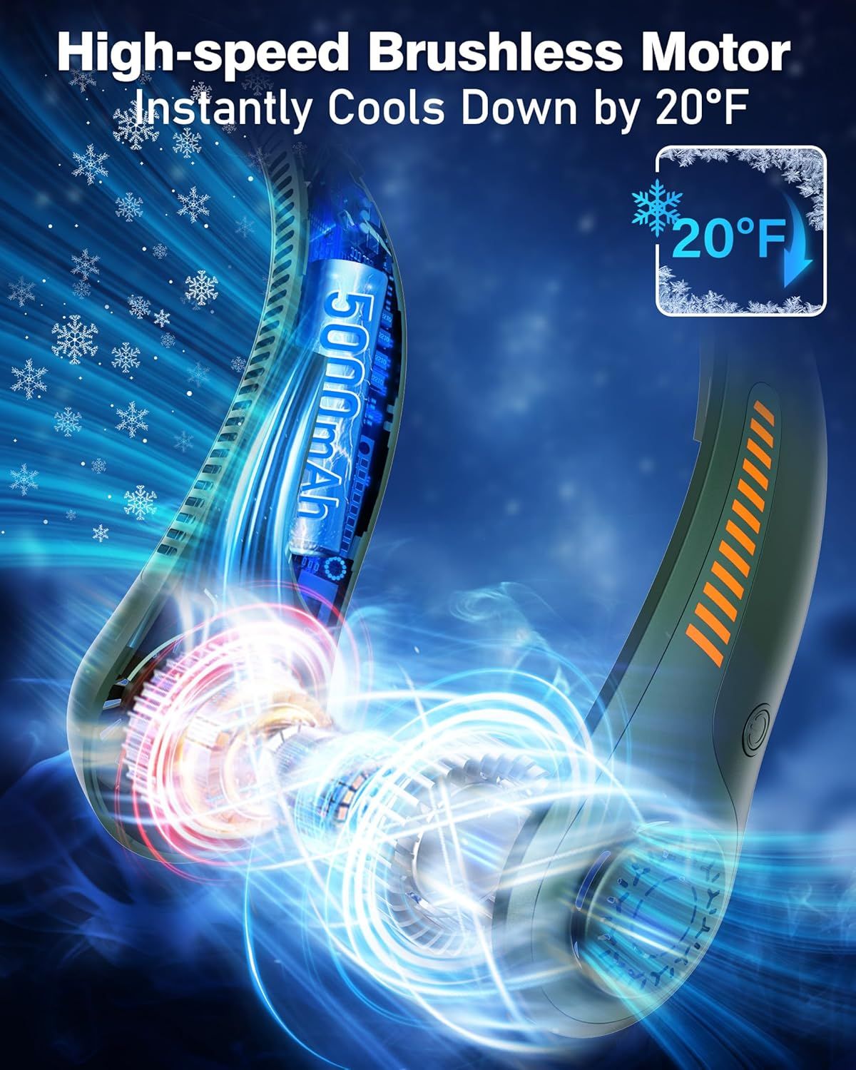 Portable Neck Fan — Hands-Free - variant view 20