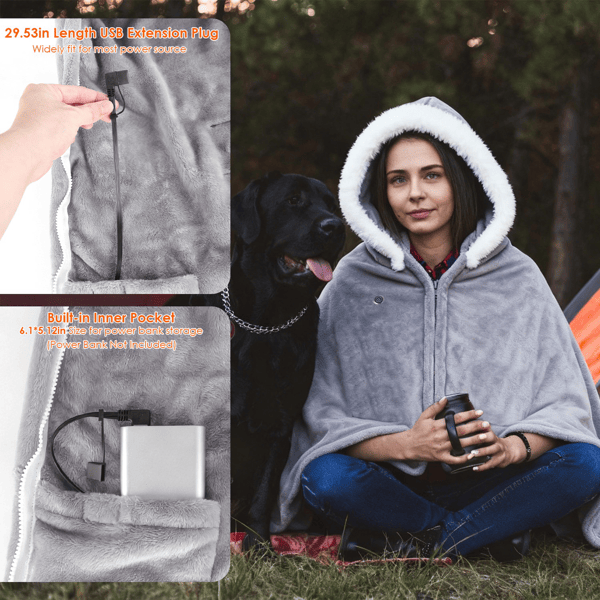 Wearable Heated Blanket - variant view 2