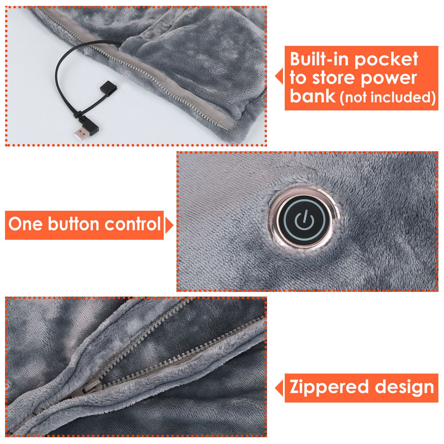 USB Heated Wrap Cozy Comfort - variant view 5