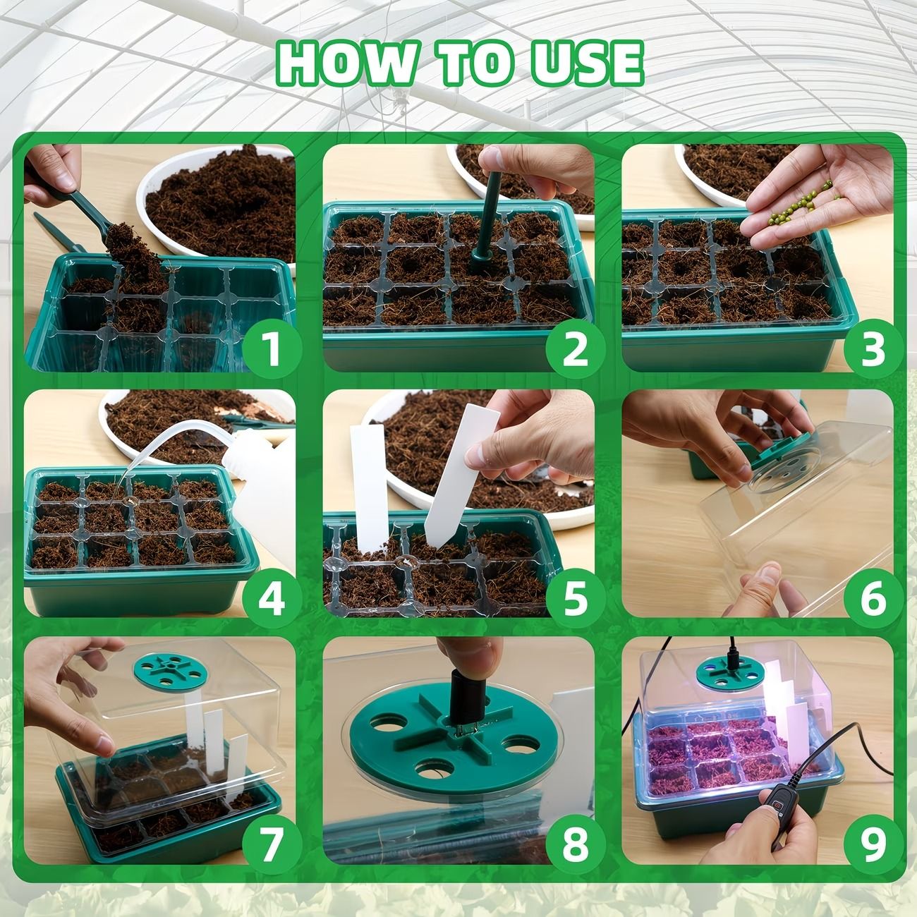 Seed Starter Kit for Effortless Indoor Plant Growth - variant view 8