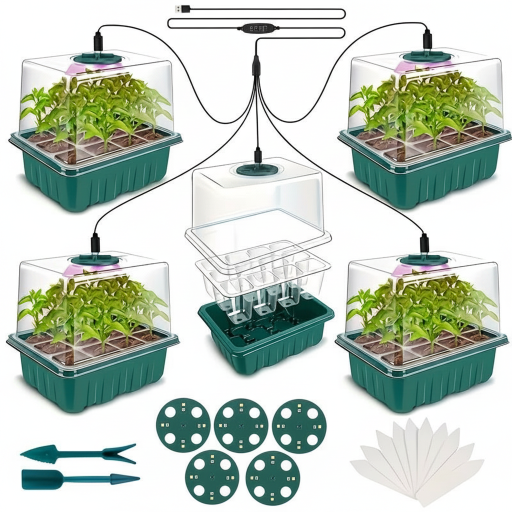 Seed Starter Kit for Effortless Indoor Plant Growth - variant view 2