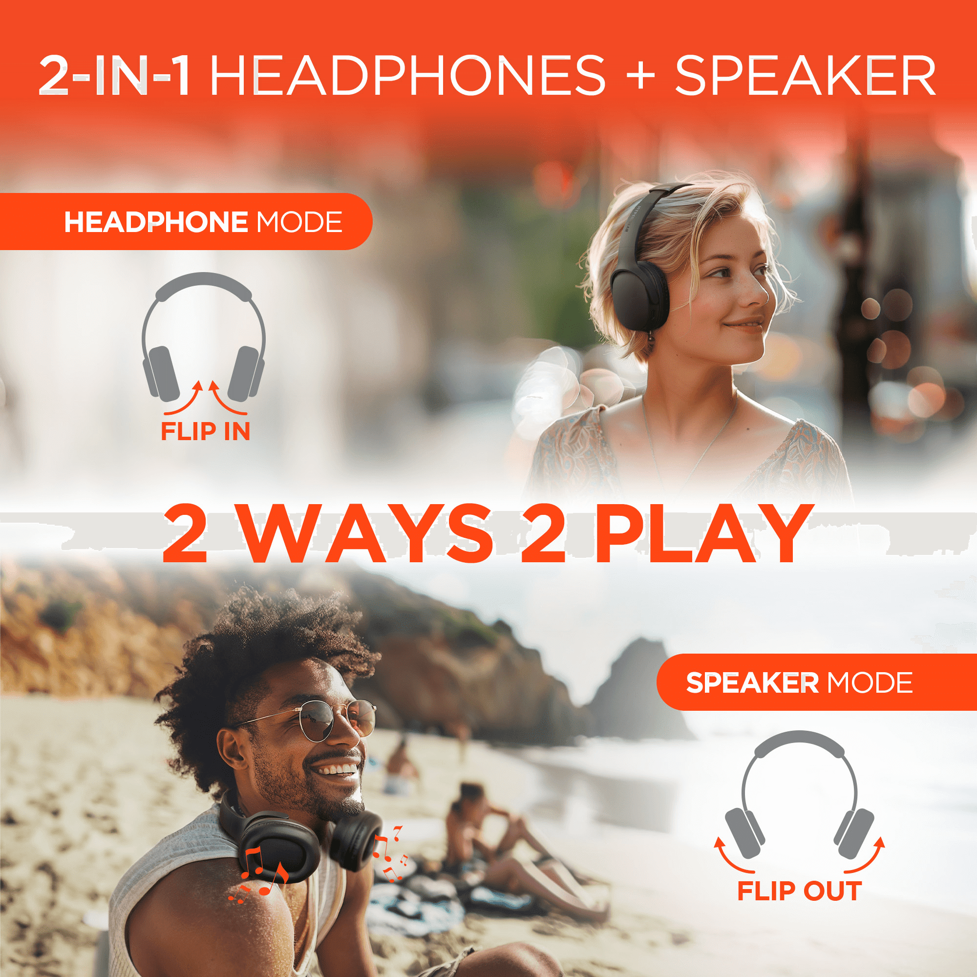Flip Headphones & Speaker - variant view 4
