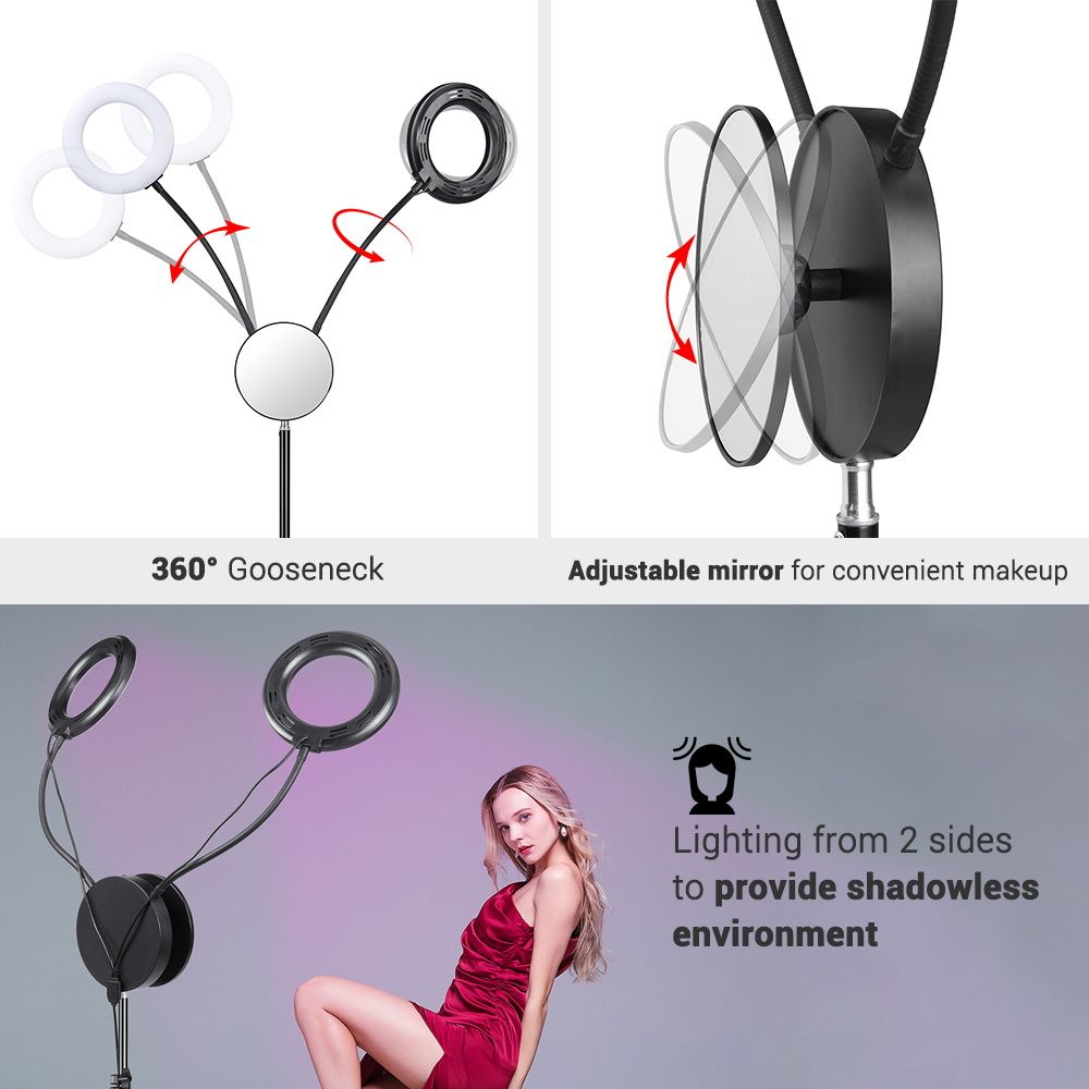 7in RGB Dual Ring Light - variant view 8