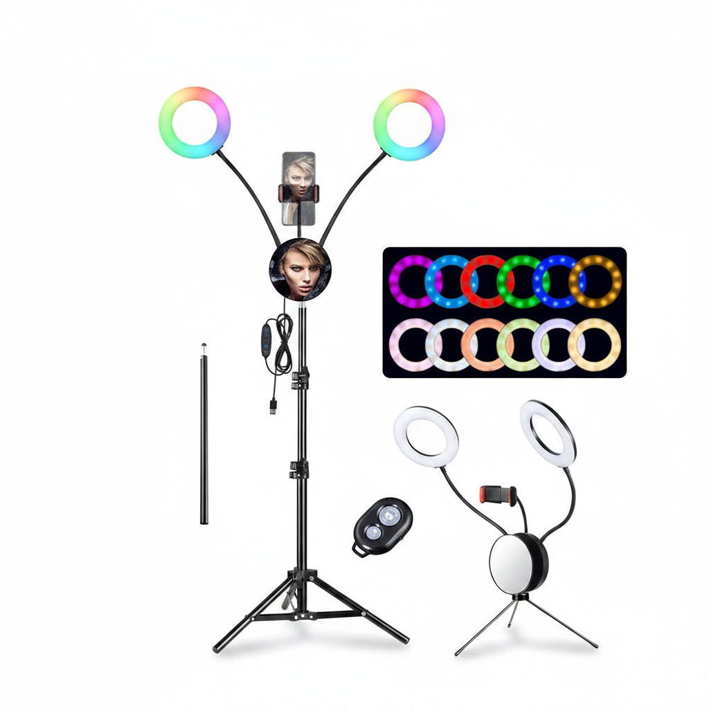 7in RGB Dual Ring Light - variant view 2