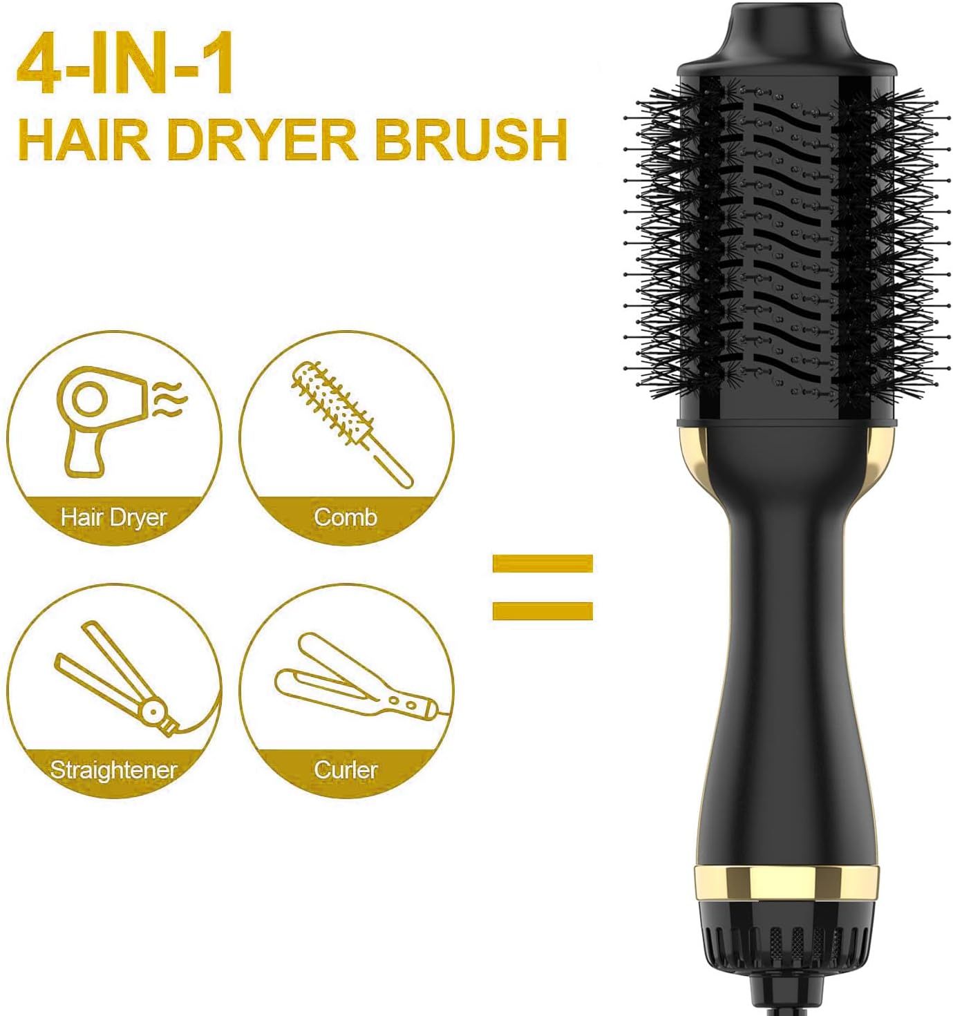 One-Step Hair Dryer Brush — Hot Air Volumizer, Quick Styling, All Hair Types - variant view 3