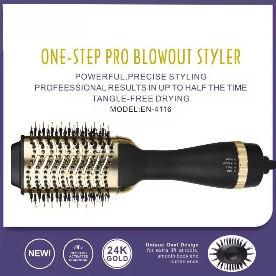 One-Step Hair Dryer Brush — Hot Air Volumizer, Quick Styling, All Hair Types - variant view 7
